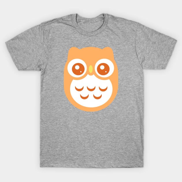 Orange Cute baby Owl T-Shirt by ClaudiaRinaldi